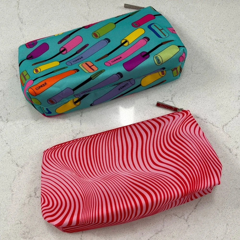 Clinique Cosmetic Bags - Set of 2 - NWOT - Picture 2 of 11